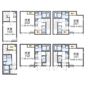1K Apartment in Toshincho - Itabashi-ku Floorplan