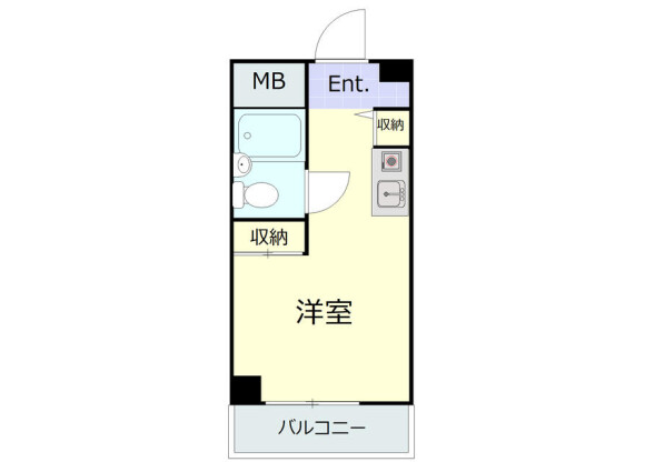 1Rマンション - 横浜市神奈川区賃貸 間取り