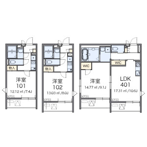 1K Mansion in Daita - Setagaya-ku Floorplan