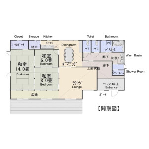 3LDK {building type} in Koromogawatanaka - Oshu-shi Floorplan