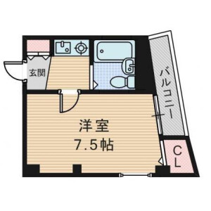 1K Mansion in Sugahara - Osaka-shi Higashiyodogawa-ku Floorplan