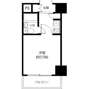1R {building type} in Urafunecho - Yokohama-shi Minami-ku Floorplan