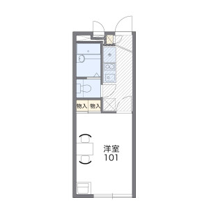 1K Apartment in Nishinagasucho - Amagasaki-shi Floorplan