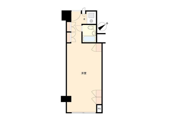 1R Apartment to Buy in Shibuya-ku Floorplan