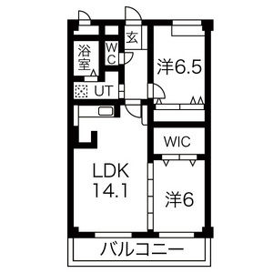 2LDK Apartment in Kikko - Nagoya-shi Moriyama-ku Floorplan