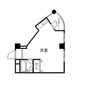 1R Mansion in Hakozaki - Fukuoka-shi Higashi-ku Floorplan
