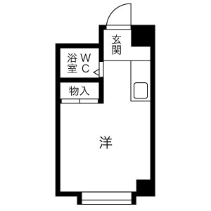 1R Mansion in Masaki - Nagoya-shi Naka-ku Floorplan