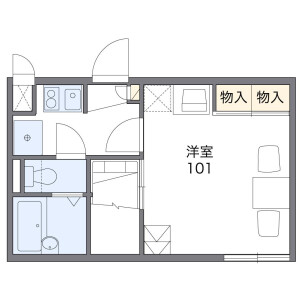 1K Apartment in Oji - Kitakatsuragi-gun Oji-cho Floorplan