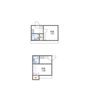 1K Apartment in Nishirokugo - Ota-ku Floorplan