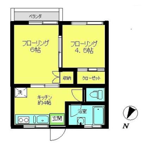 2K Mansion in Hommachi - Shibuya-ku Floorplan