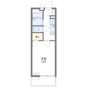 1K Mansion in Kamishiki - Matsudo-shi Floorplan