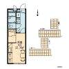 1K Apartment to Rent in Soka-shi Layout Drawing