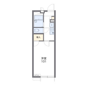 1K Apartment in Misasagi kamigobyonocho - Kyoto-shi Yamashina-ku Floorplan