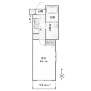 1K {building type} in Higashinakano - Nakano-ku Floorplan