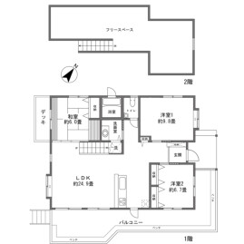 3LDK {building type} in Okitsu - Katsura-shi Floorplan