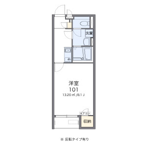 1K Apartment in Kanshuji goshouchicho - Kyoto-shi Yamashina-ku Floorplan