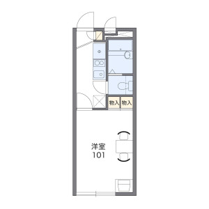 1K Apartment in Kisshoin ikenochicho - Kyoto-shi Minami-ku Floorplan