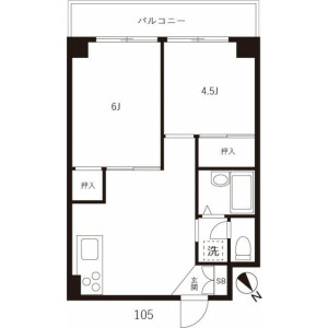 2DK Mansion in Minamioi - Shinagawa-ku Floorplan