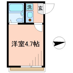 1K Apartment in Minamisenju - Arakawa-ku Floorplan