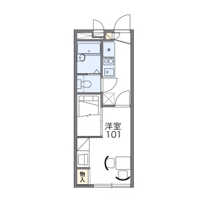 1K Apartment in Idacho - Kyoto-shi Kamigyo-ku Floorplan