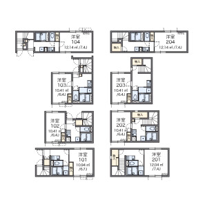 1K Apartment in Sanno - Ota-ku Floorplan
