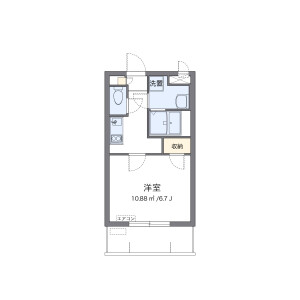 1K Mansion in Kanagusuku - Naha-shi Floorplan