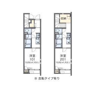 1K Apartment in Higashihorikiri - Katsushika-ku Floorplan