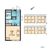 1K Apartment to Rent in Tomigusuku-shi Layout Drawing