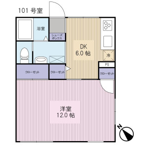 1DK Mansion in Sangenjaya - Setagaya-ku Floorplan
