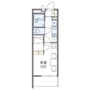 1K Mansion in Motoki nishimachi - Adachi-ku Floorplan