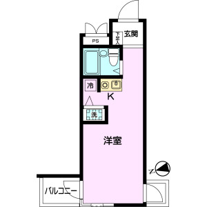 1R Mansion in Okudo - Katsushika-ku Floorplan