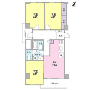 3LDK Mansion in Fujigaoka - Yokohama-shi Aoba-ku Floorplan