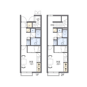 1K Apartment in Wanagaya - Matsudo-shi Floorplan