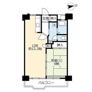 1LDK Mansion in Oji - Kita-ku Floorplan