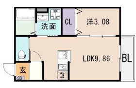 东大阪市御厨東-1LDK公寓大厦