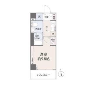 1K {building type} in Minamioi - Shinagawa-ku Floorplan