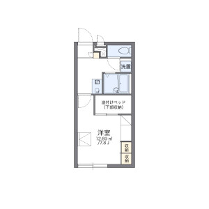 1K Apartment in Kamiishiwara - Chofu-shi Floorplan