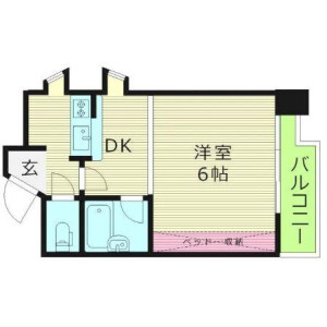 1K Mansion in Shigita - Osaka-shi Joto-ku Floorplan