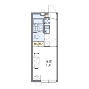 1K Apartment in Shimoyakiri - Matsudo-shi Floorplan