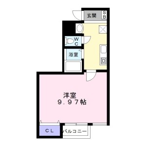 1K Mansion in Terajichonishi - Sakai-shi Sakai-ku Floorplan