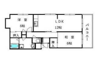 2LDK Apartment to Rent in Osaka-shi Nishinari-ku Floorplan