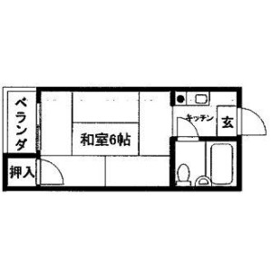 1R Mansion in Hiranonishi - Osaka-shi Hirano-ku Floorplan