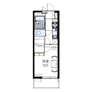 1K Mansion in Kaijin - Funabashi-shi Floorplan
