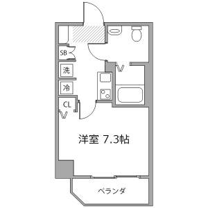 1K Mansion in Honcho - Itabashi-ku Floorplan