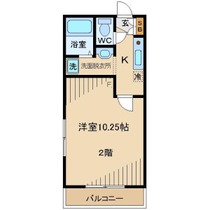1K Apartment in Tsutsumidori - Sumida-ku Floorplan