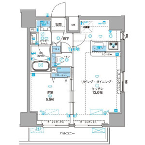 1LDK Mansion in Senzoku - Taito-ku Floorplan