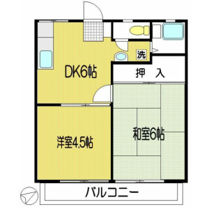 2DK Apartment in Noborito - Kawasaki-shi Tama-ku Floorplan