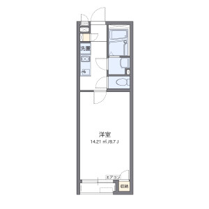 1K Apartment in Miyahana - Higashimatsuyama-shi Floorplan