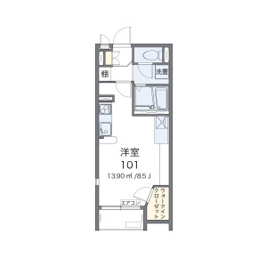 1R Apartment in Kajinocho - Koganei-shi Floorplan