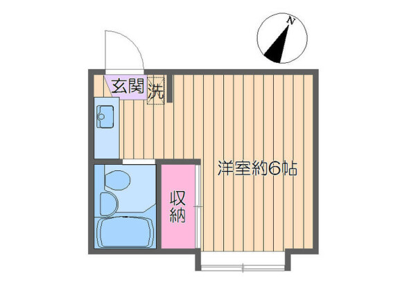 1R 아파트 to Rent in Edogawa-ku Floorplan